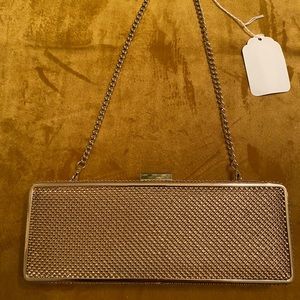 Whiting & Davis Hollywood Boulevard Clutch Gold Chain Bag